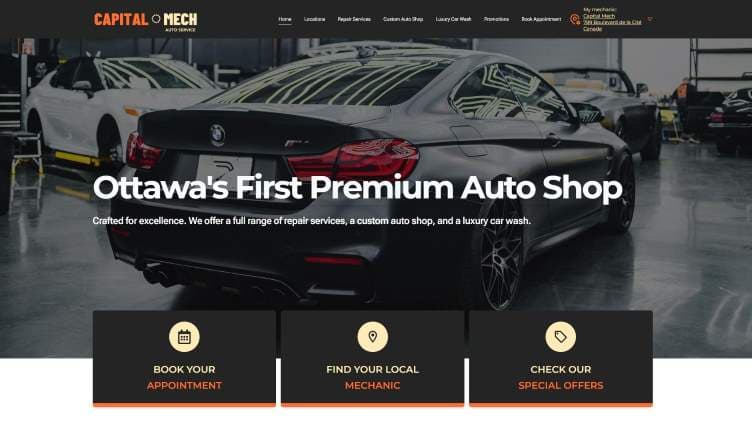 Capital Mech - Auto Mechanic Shop Website